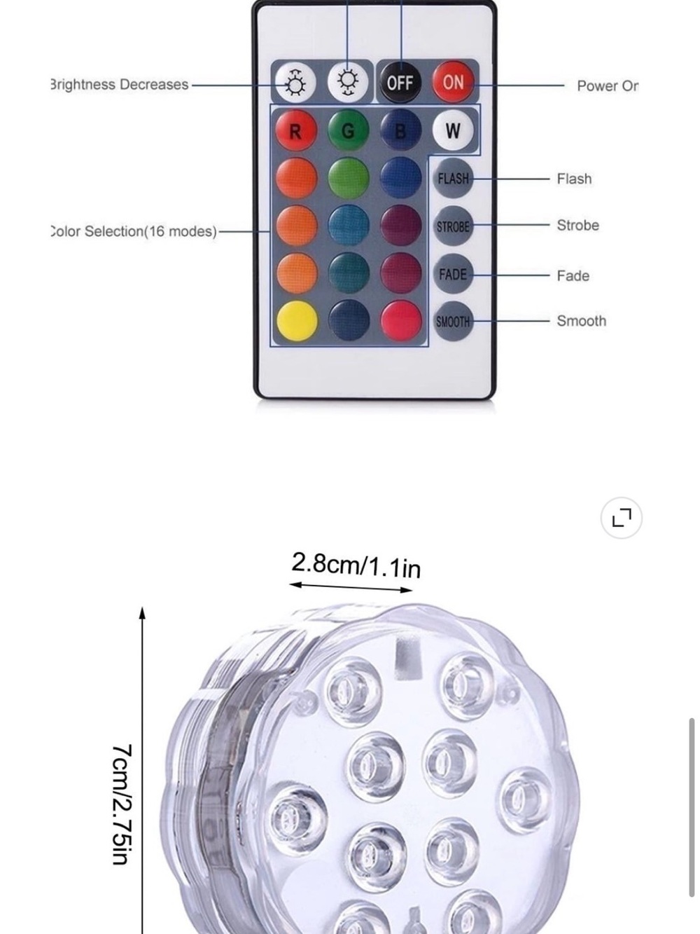 LEDeez Waterproof Multicolor LED Light - Blue - Picture 7 of 9
